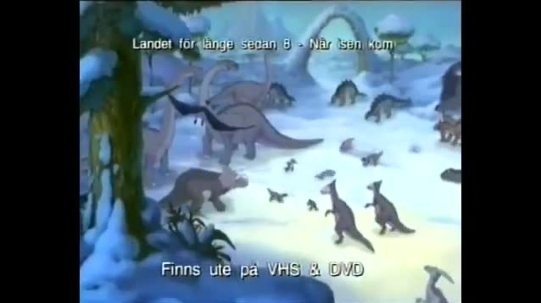 Tecknat Barn Svenska:Landet för länge sedan VIII: När isen kom (2001) VHSRIPPEN (Svenska) Trailer (3