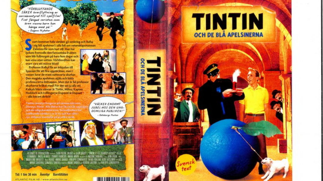 Tecknat Barn Svenska:Tintin och de blå apelsinerna (1964) DVDRIPPEN (Franska) Hela Filmen (3D)