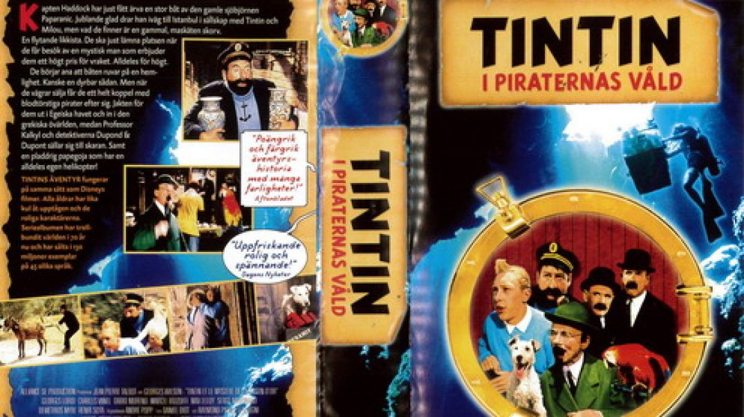 Tecknat Barn Svenska:Tintin i piraternas våld (1961) DVDRIPPEN (Franska) Hela Filmen (HD)