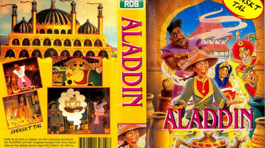 ⁣Tecknat Barn Svenska:Aladdin Bevanfield Films (1992) VHSRIPPEN (Svenska) Hela Filmen (3D)