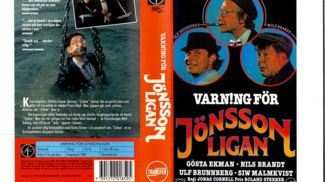 ⁣Tecknat Barn Svenska:Varning för Jönssonligan (1981) DVDRIPPEN (Svenska) Hela Filmen (4D)