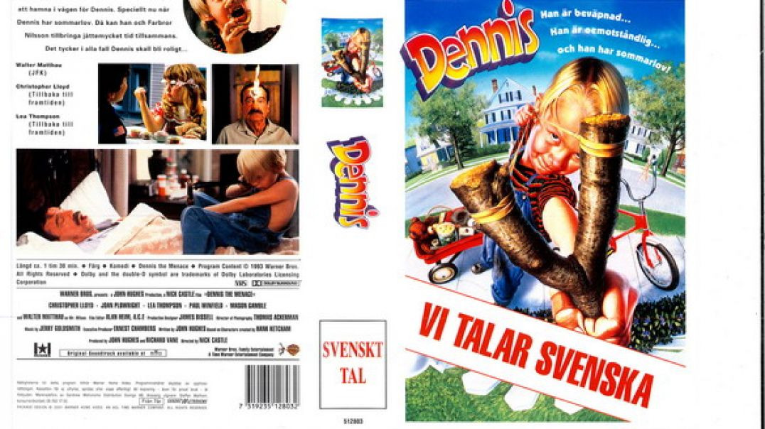 Tecknat Barn Svenska:Dennis (1993) VHSRIPPEN (Svenska) Hela Filmen (HD)