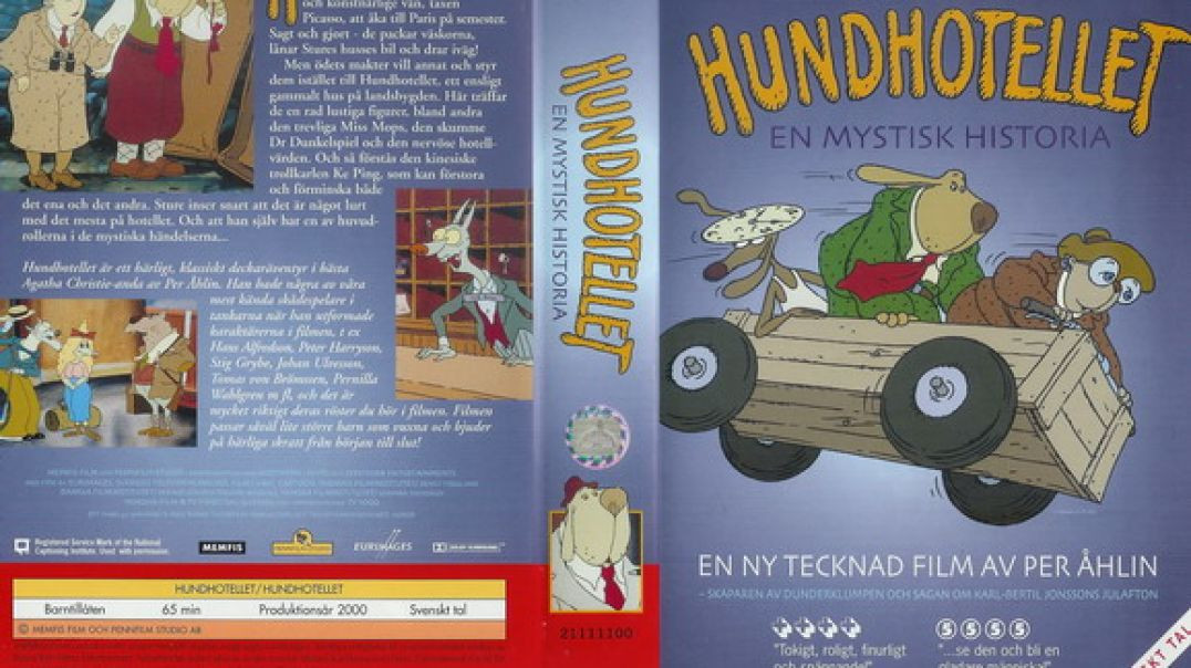 Tecknat Barn Svenska:Hundhotellet – En mystisk historia (2000) VHSRIPPEN (Svenska) Hela Filmen (4K)